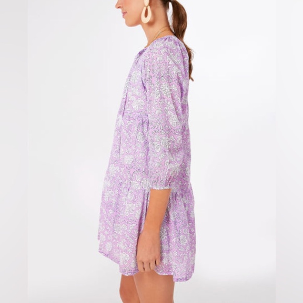 Tuckernuck Exclusive Violet and Indigo Nila Dali Dress by SZ Blockprints - Picture 5 of 13